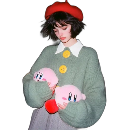 jacket, hat, creature, dress transparent PNG cut-out