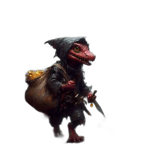 dragon, creature, animal, staff transparent PNG cut-out