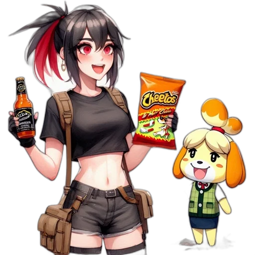 food, anime, pixel art, concept art transparent PNG cut-out