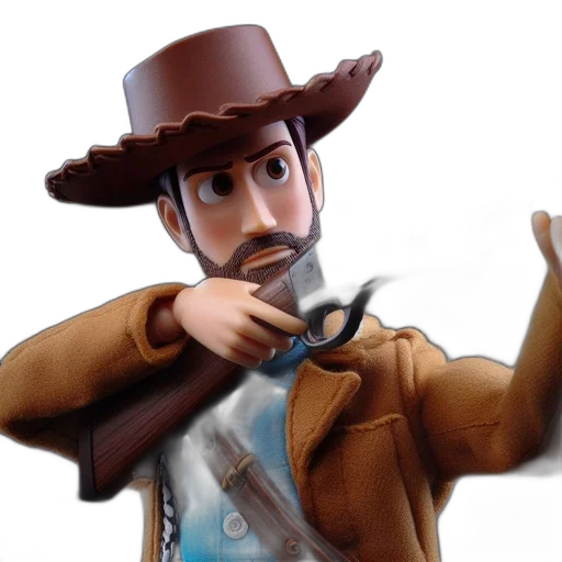 staff, hat, jacket, weapon transparent PNG cut-out