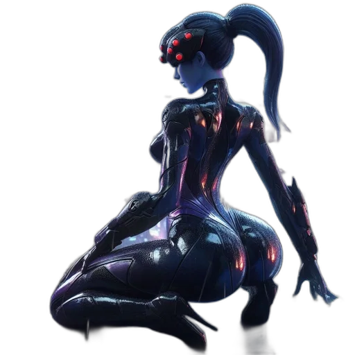 robot, creature, concept art, cyberpunk transparent PNG cut-out