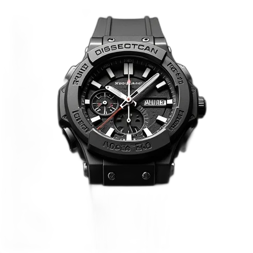 big, bang, watch, black transparent PNG cut-out