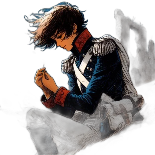 jacket, comic book art, concept art, fantasy art transparent PNG cut-out