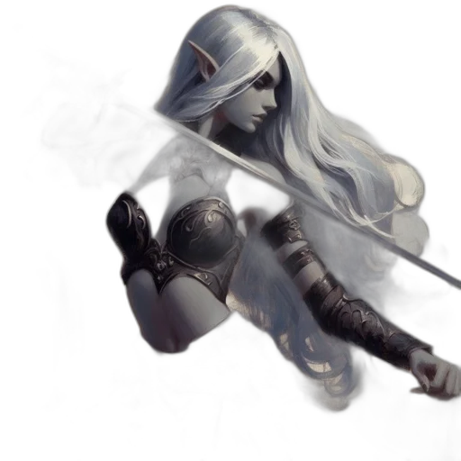 sword, weapon, staff, fantasy art transparent PNG cut-out