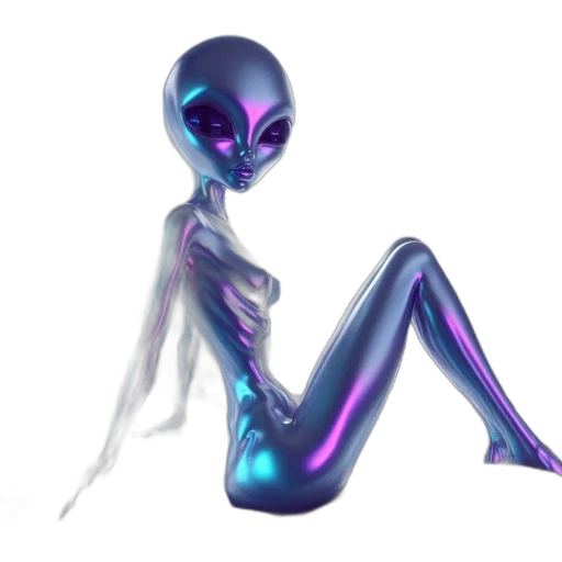 robot, creature, dress, staff transparent PNG cut-out