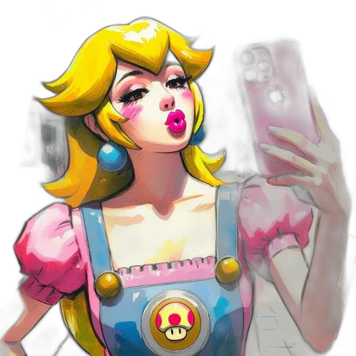 dress, face, concept art, comic book art transparent PNG cut-out
