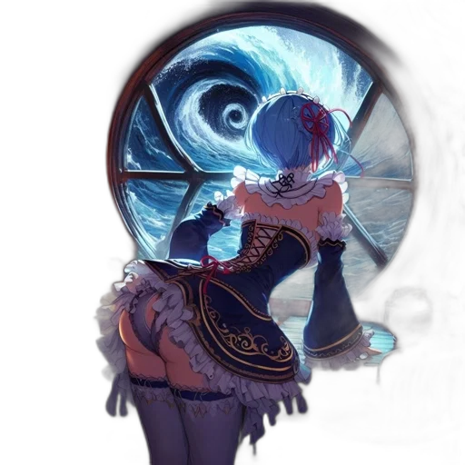 mask, dress, umbrella, staff transparent PNG cut-out