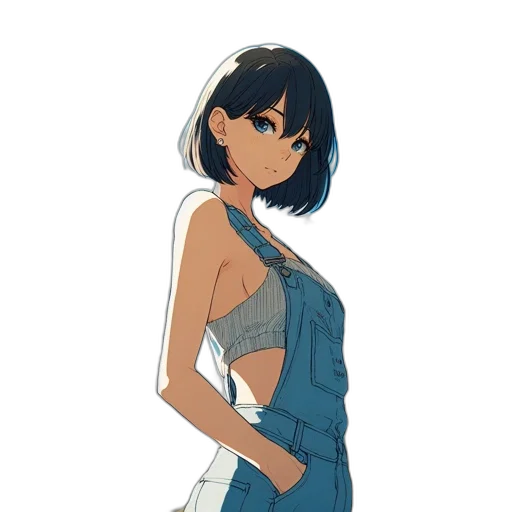 dress, jacket, staff, umbrella transparent PNG cut-out