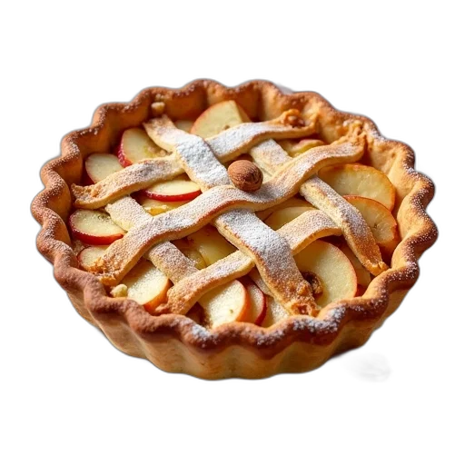 food, crown, 3d render, golden-brown transparent PNG cut-out