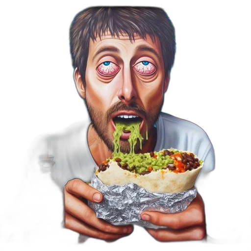 food, face, photorealistic, concept art transparent PNG cut-out