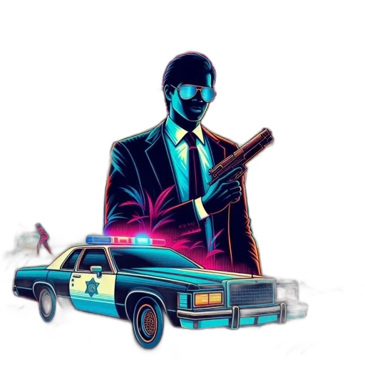 car, jacket, weapon, concept art transparent PNG cut-out