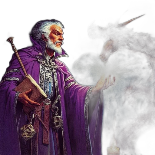 fantasy art, concept art, wizard, white transparent PNG cut-out