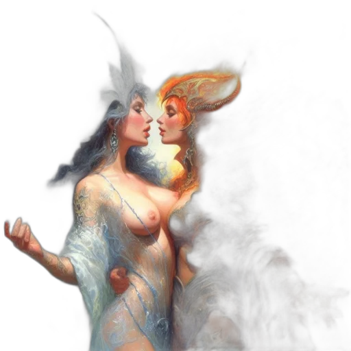 dress, fantasy art, concept art, photorealistic transparent PNG cut-out