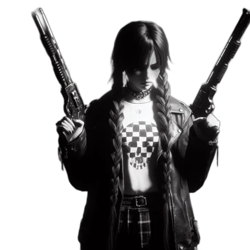 weapon, jacket, concept art, comic book art transparent PNG cut-out