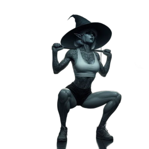 creature, hat, dress, mask transparent PNG cut-out