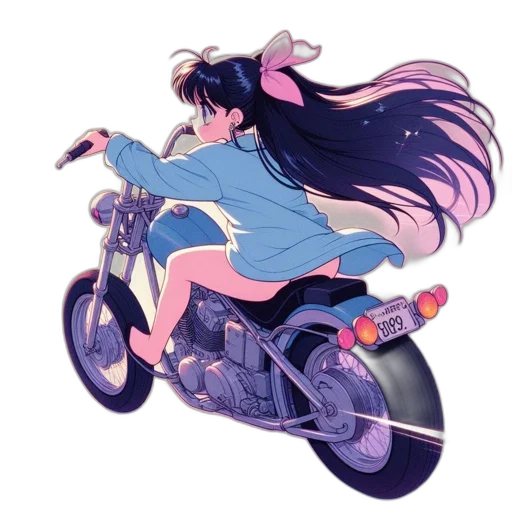 weapon, jacket, vaporwave, anime transparent PNG cut-out