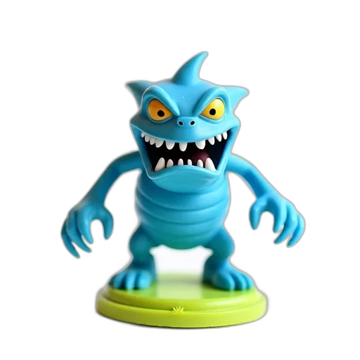 creature, 3d render, concept art, blue transparent PNG cut-out
