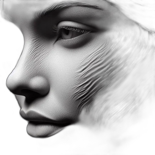 face, mask, hair, crown transparent PNG cut-out