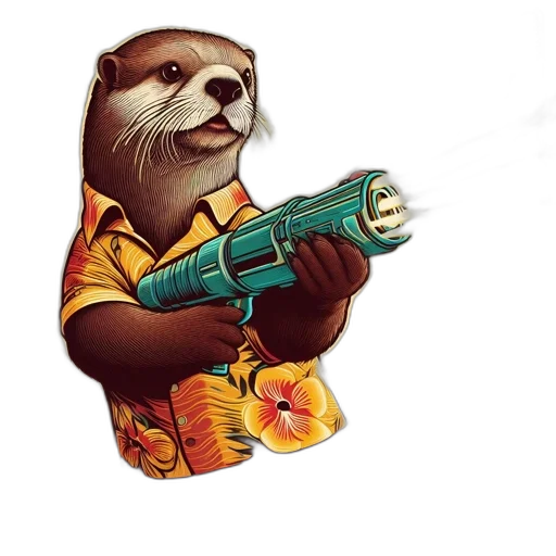 weapon, animal, staff, jacket transparent PNG cut-out