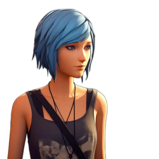 face, concept art, 3d render, photorealistic transparent PNG cut-out