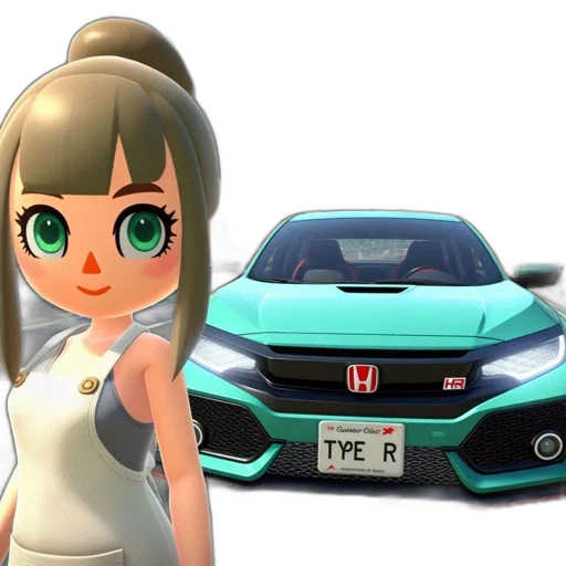 car, 3d render, anime, cartoon transparent PNG cut-out
