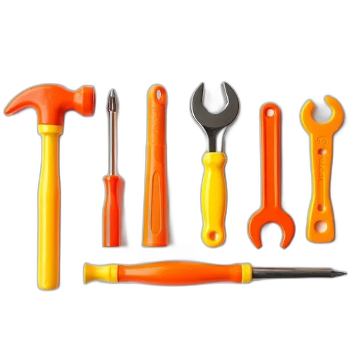 staff, weapon, set, orange transparent PNG cut-out