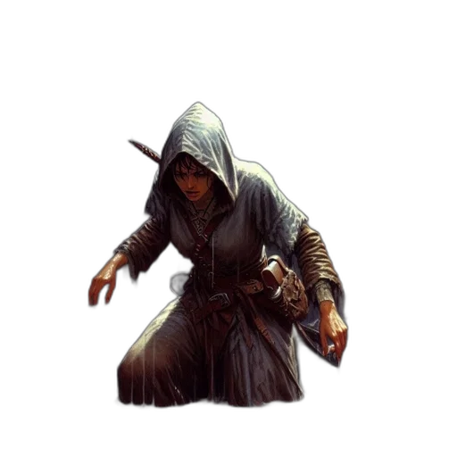 jacket, staff, weapon, concept art transparent PNG cut-out