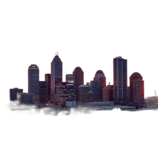 building, concept art, photorealistic, 3d render transparent PNG cut-out