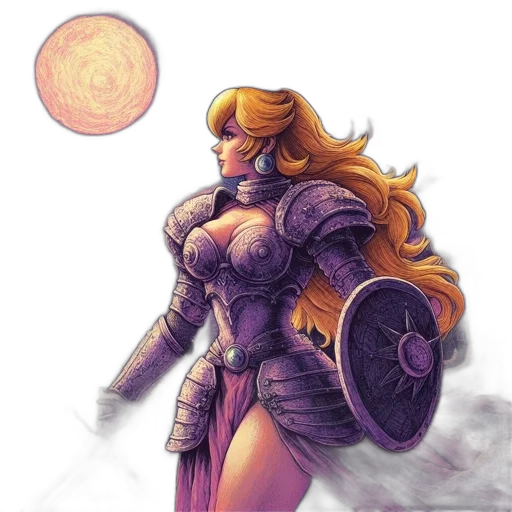 dress, fantasy art, comic book art, concept art transparent PNG cut-out
