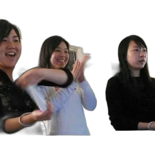 staff, three, women, casual transparent PNG cut-out