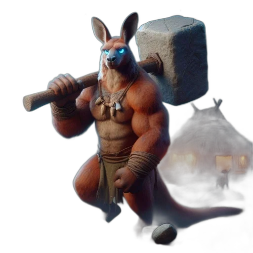 animal, weapon, creature, staff transparent PNG cut-out