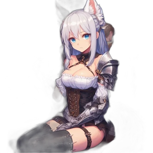 dress, dragon, staff, robot transparent PNG cut-out