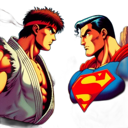 comic book art, concept art, cartoon, pixel art transparent PNG cut-out