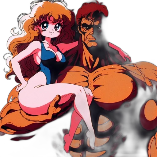 anime, concept art, cartoon, pixel art transparent PNG cut-out