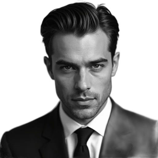 face, staff, hair, jacket transparent PNG cut-out