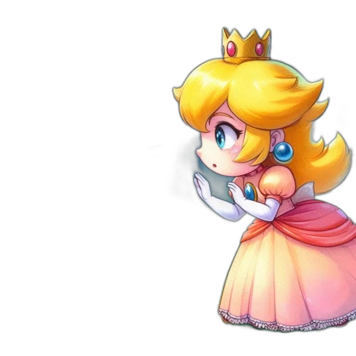 crown, dress, staff, pixel art transparent PNG cut-out