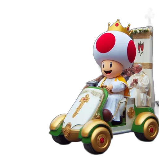 crown, car, concept art, 3d render transparent PNG cut-out