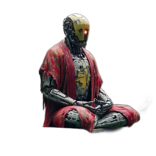 robot, mask, face, jacket transparent PNG cut-out