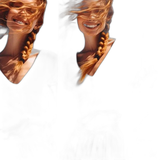 hair, face, mask, dragon transparent PNG cut-out