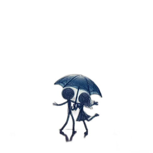umbrella, robot, creature, jacket transparent PNG cut-out