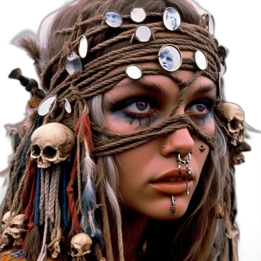 jewelry, face, mask, staff transparent PNG cut-out