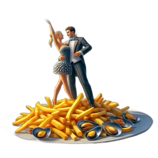 food, 3d render, concept art, photorealistic transparent PNG cut-out