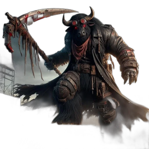staff, weapon, creature, mask transparent PNG cut-out