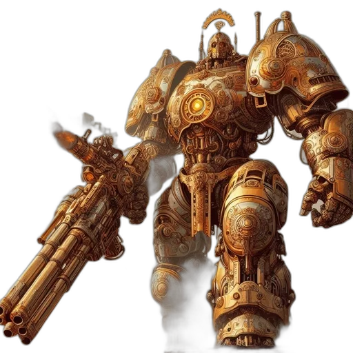 robot, weapon, concept art, fantasy art transparent PNG cut-out