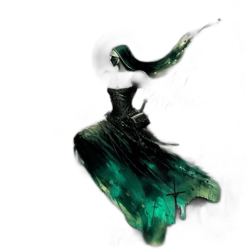 dress, dragon, mask, sword transparent PNG cut-out