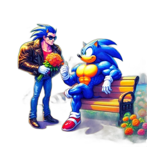 food, pixel art, concept art, vaporwave transparent PNG cut-out