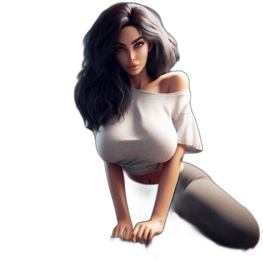 dress, fantasy art, concept art, photorealistic transparent PNG cut-out