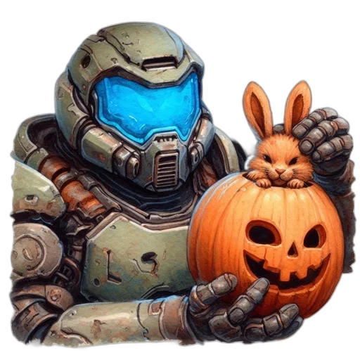 robot, mask, concept art, pixel art transparent PNG cut-out