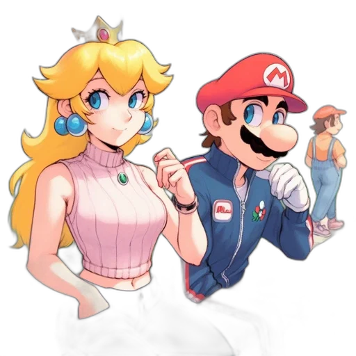 dress, hat, crown, staff transparent PNG cut-out