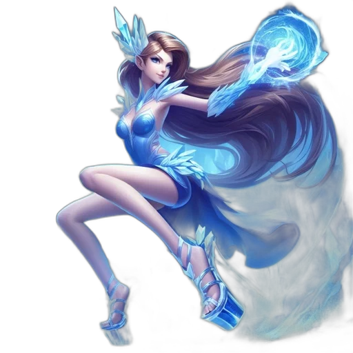 dress, staff, fantasy art, concept art transparent PNG cut-out